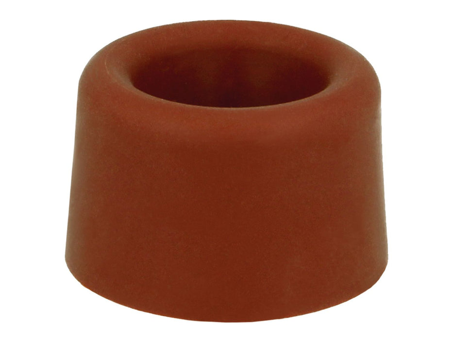 Lot de 2 Butoirs de porte / butée de portes finition marron en caoutchouc Ø30 x 25 mm - AMIG22602