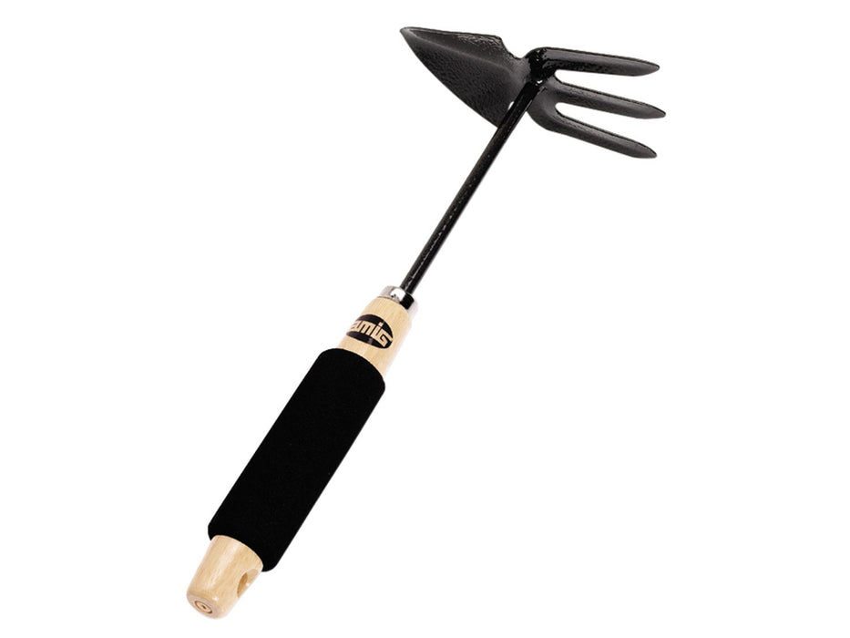 Houe en coeur et trident avec manche en bois et en caoutchou 2945