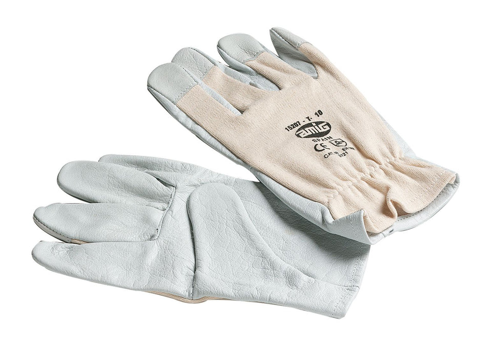 Gant mixte en fleur de cuir sur la paume de la main et dos Taille 7/8 9083
